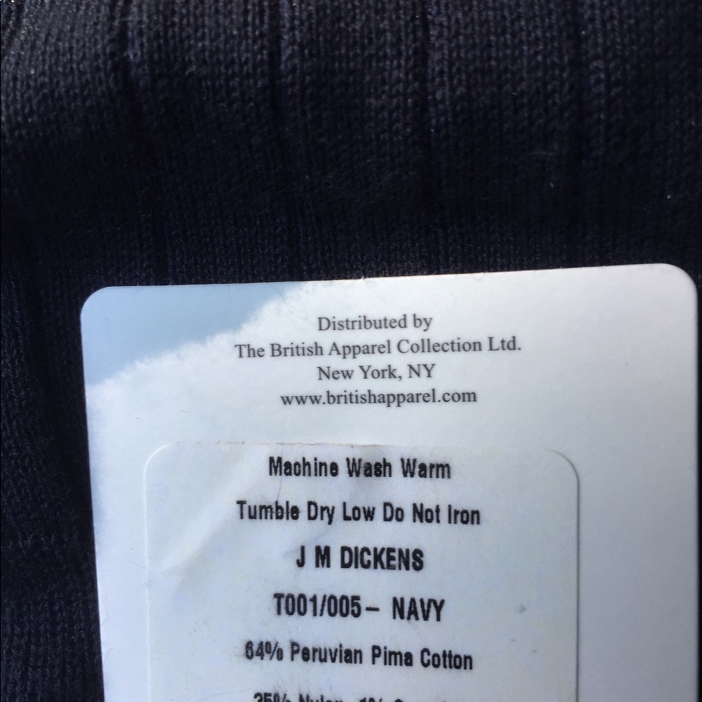 NEW W. TAGS JM Dickens Pima Dapper Socks - Picture 3 of 3